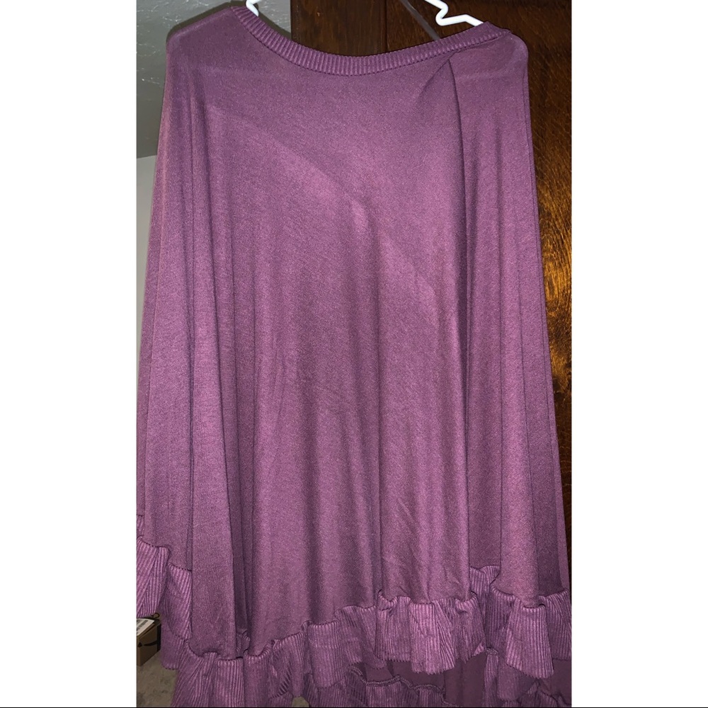 Eggplant Poncho